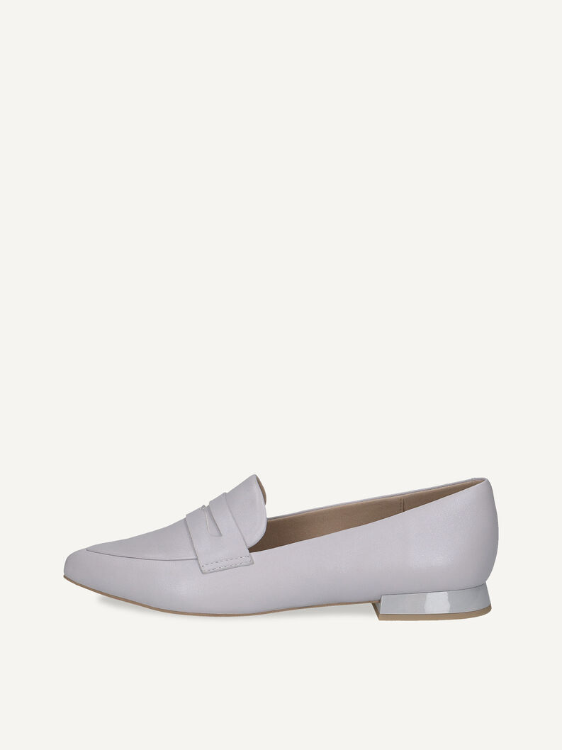 Lederslipper - blau, LT.BLUE PERL, hi-res