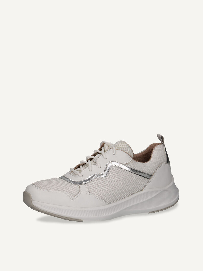 Sneaker - beige, WHITE/SILVER, hi-res