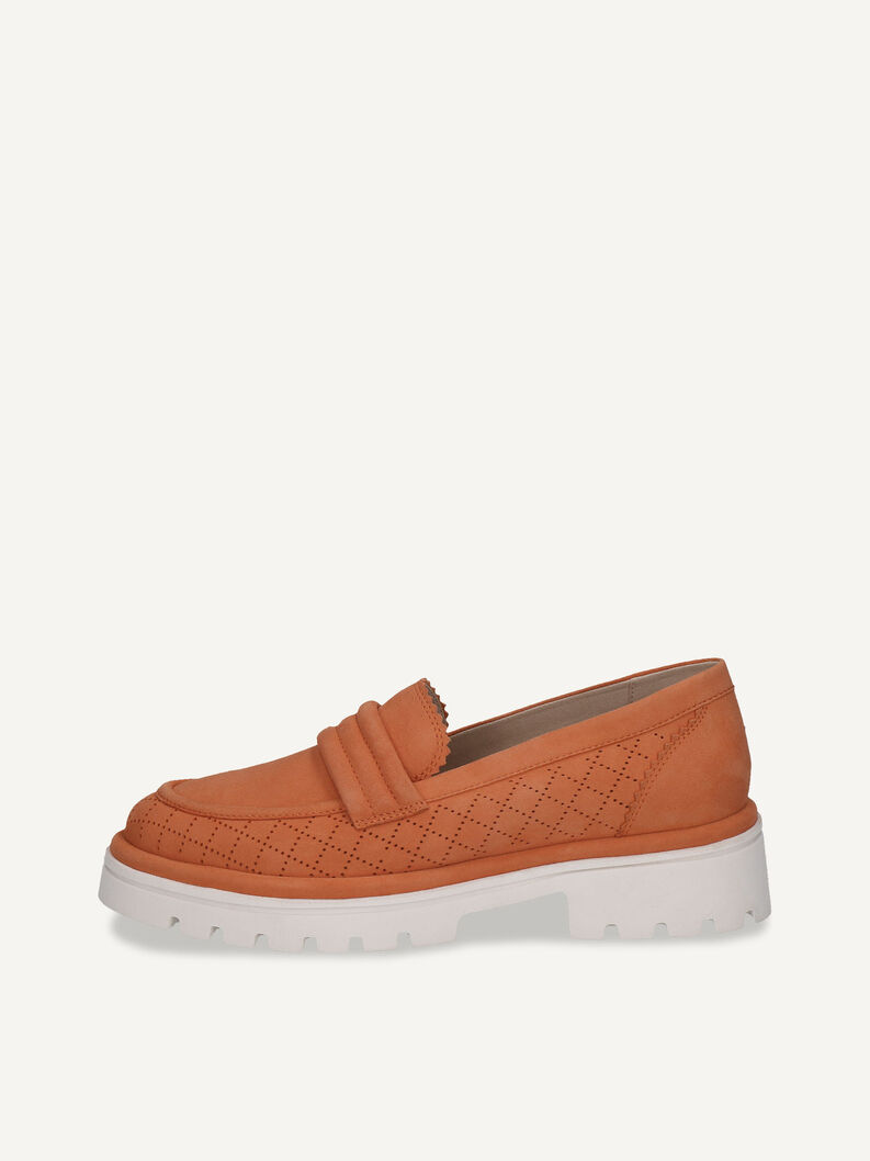 Lederslipper - orange, ORANGE SUEDE, hi-res
