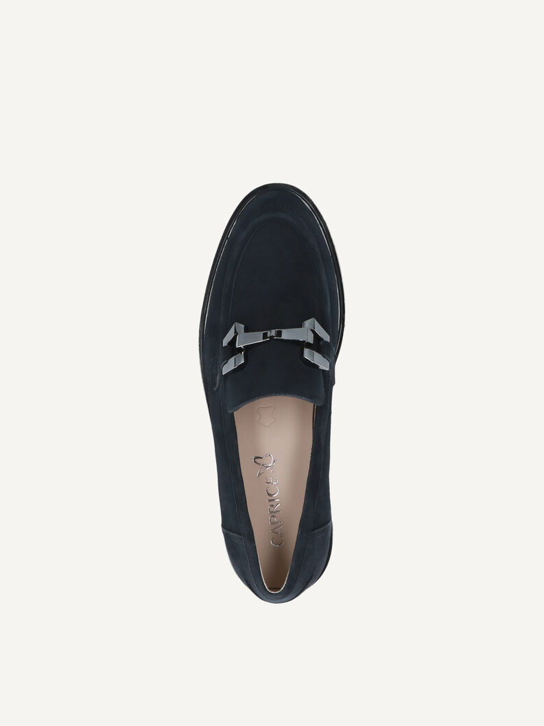 Lederslipper - blau, OCEAN SUEDE, hi-res