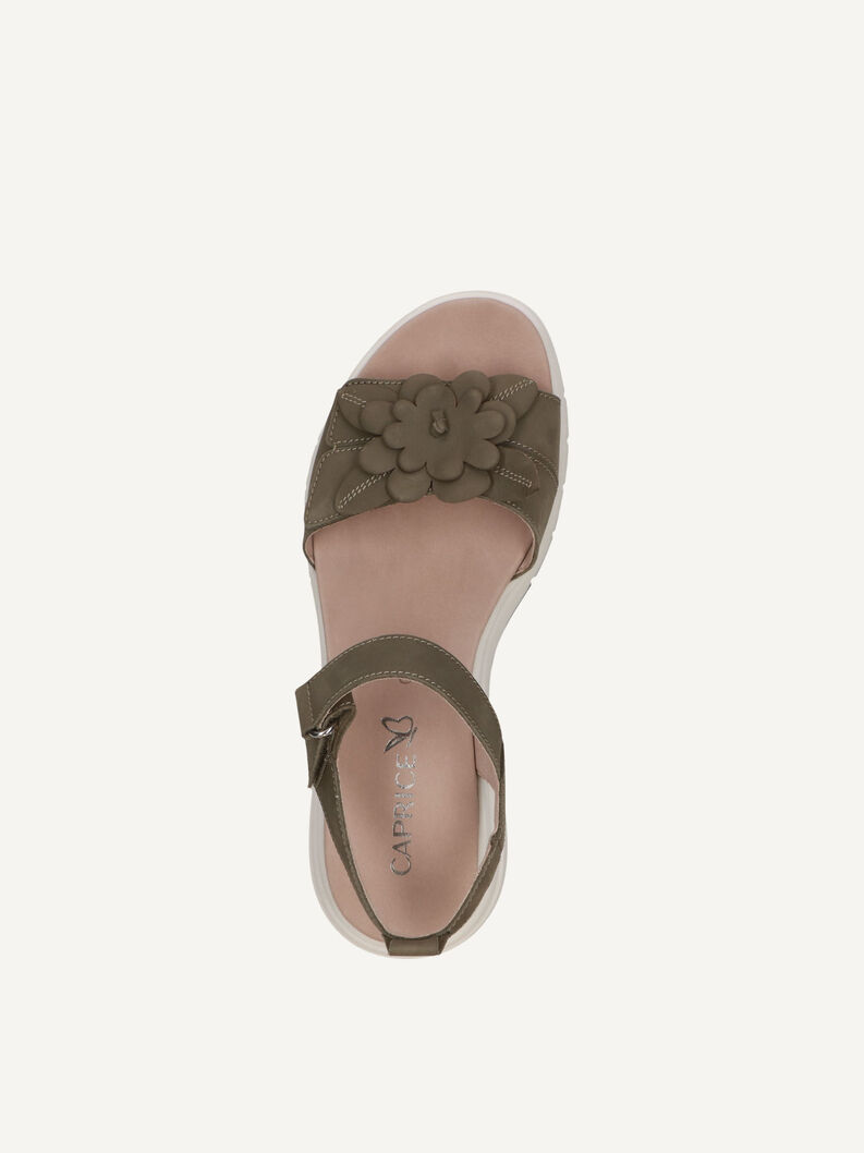 Sandale, OLIVE NUBUC, hi-res