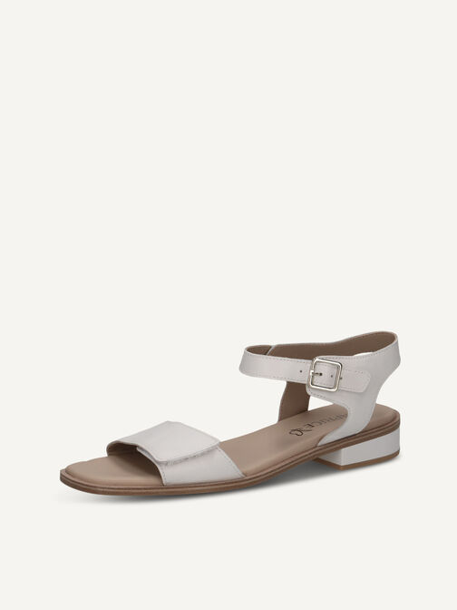 Heeled sandal, WHITE NAPPA, hi-res
