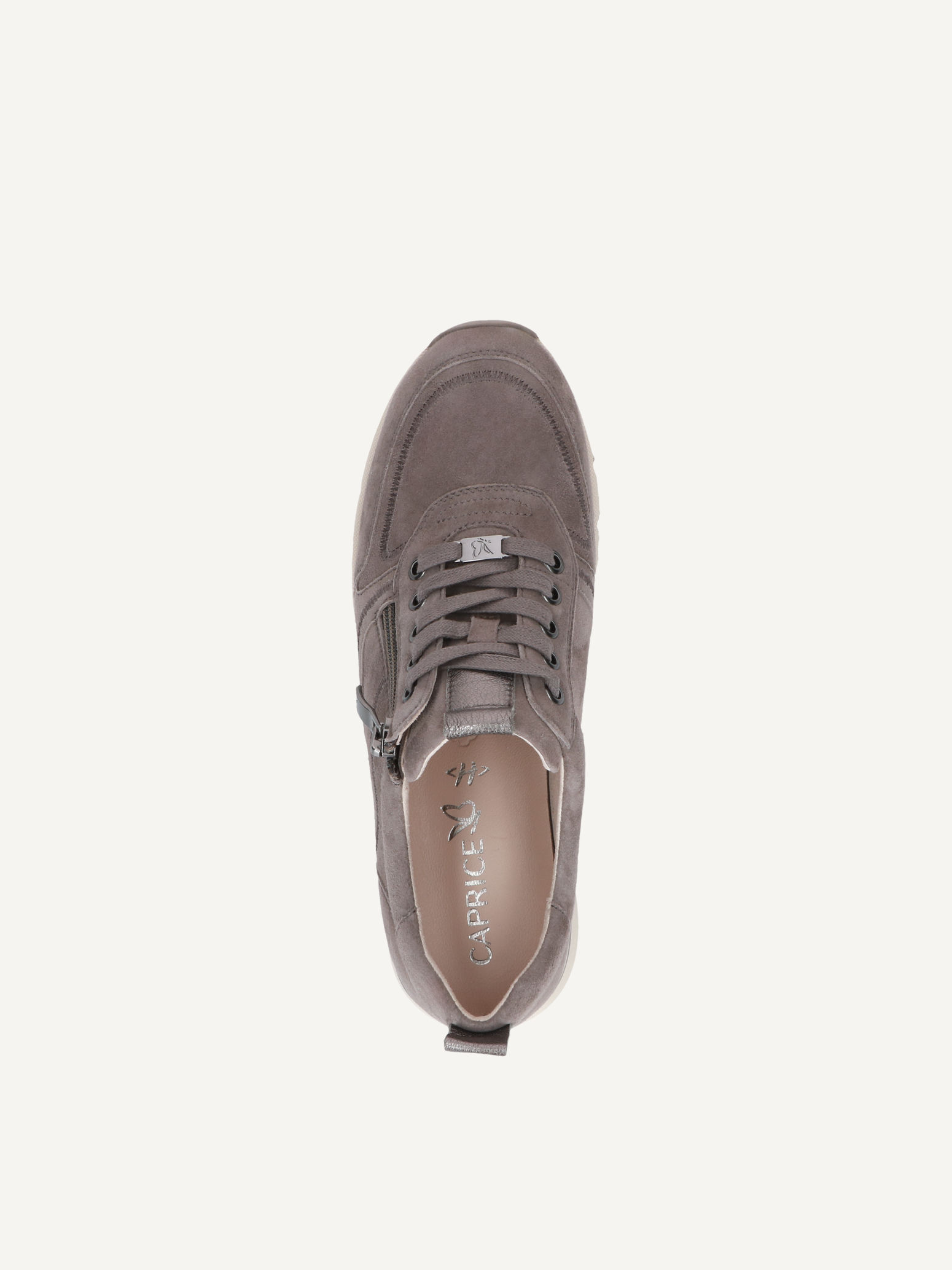 CAPRICE Sneaker Bassa Donna 9-9-23712-29 – Larghezza G, Pelle, Plantare Intercambiabile, Tecnologia CLIMOTION PRO