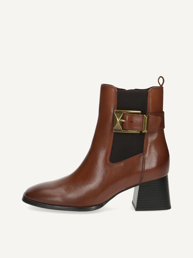 Lederstiefelette - braun, COGNAC NAPPA, hi-res