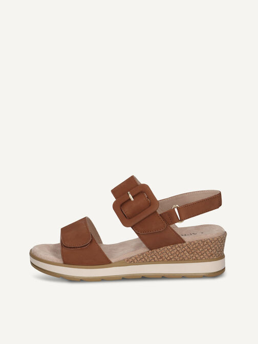 Sandalette, COGNAC NUBUC, hi-res