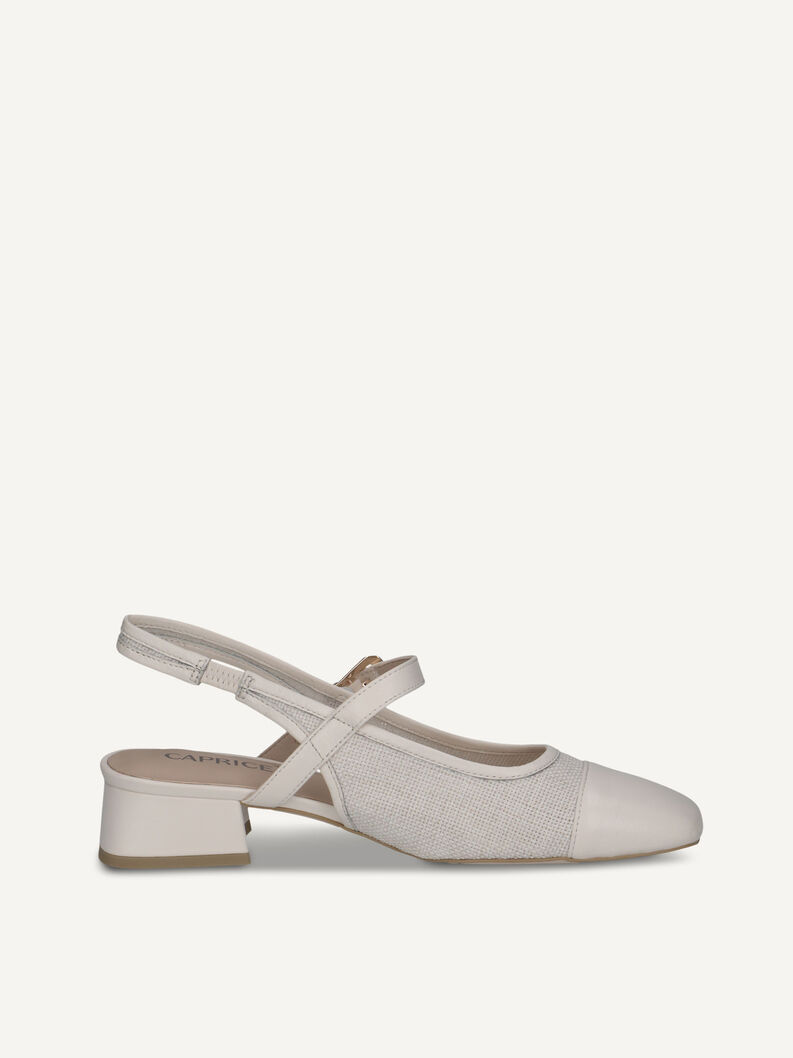 Slingpumps, VANILLA/OFFWH., hi-res