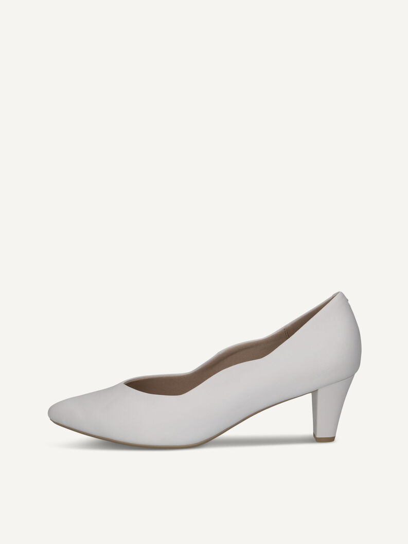 Lederpumps - weiß, WHITE NAPPA, hi-res