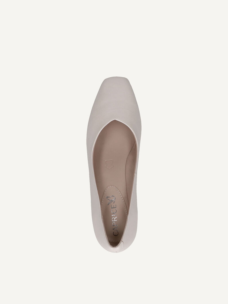 Lederpumps - beige, CREAM PERLATO, hi-res