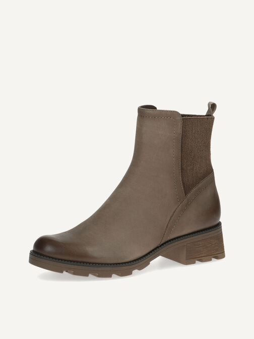 Bottine en cuir - marron, MUD NUBUC, hi-res