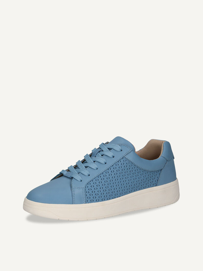 Ledersneaker - blau, LT.BLUE NAPPA, hi-res