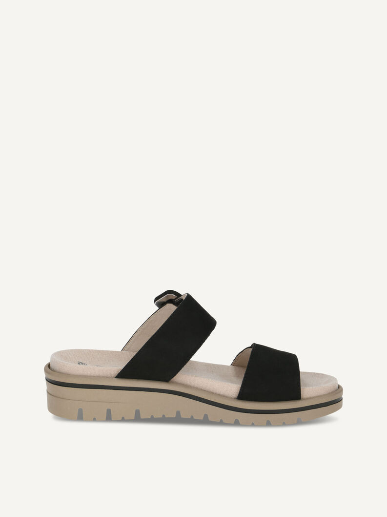 Pantolette, BLACK NUBUC, hi-res