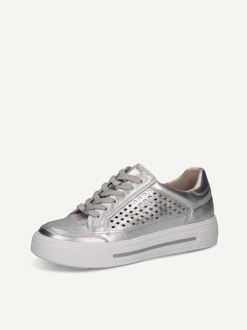 Sneaker, SILVER METAL., hi-res