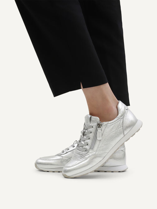 Sneaker, SILVER METAL., hi-res