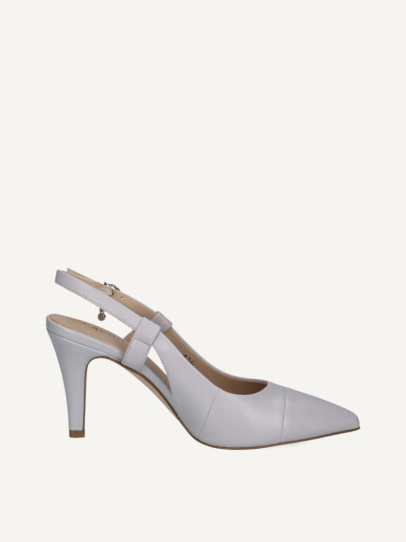 Lederslingpumps - blau, LT.BLUE PERL, hi-res