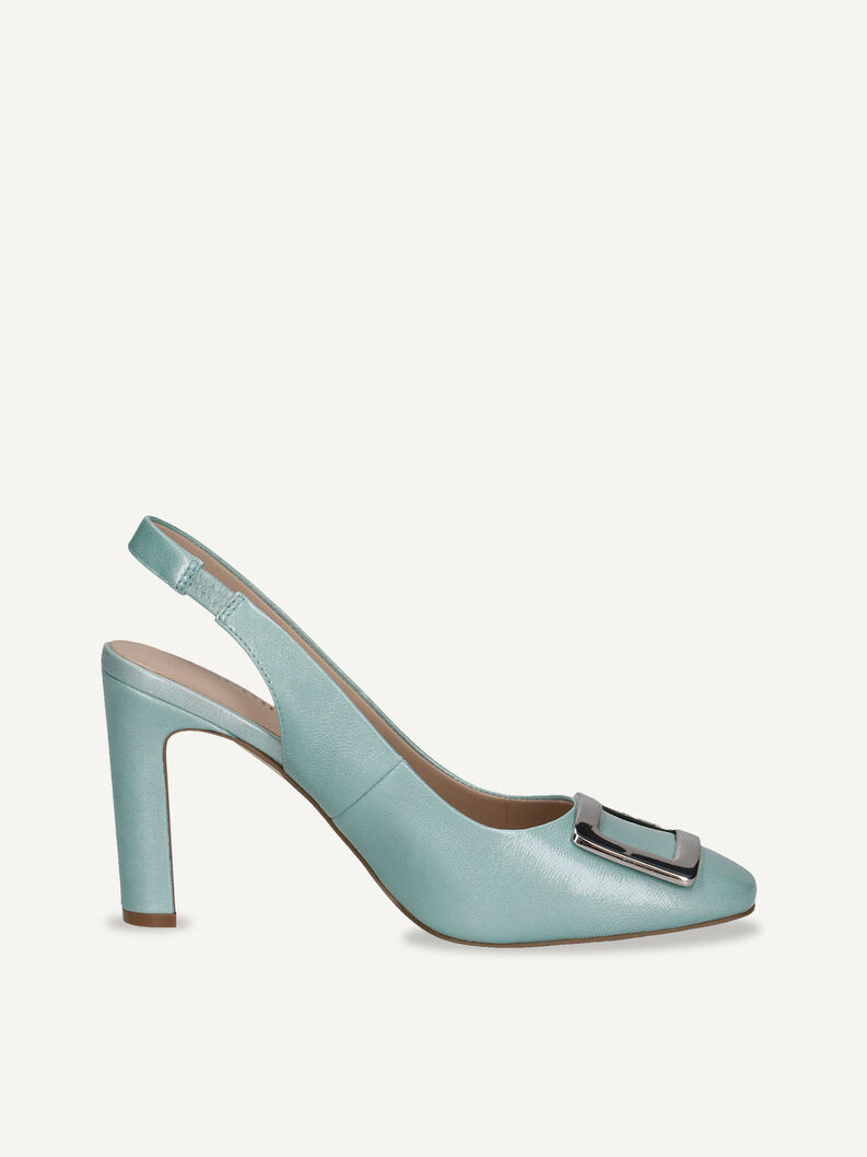 Lederslingpumps - türkis, TURQUOISE NAPL, hi-res