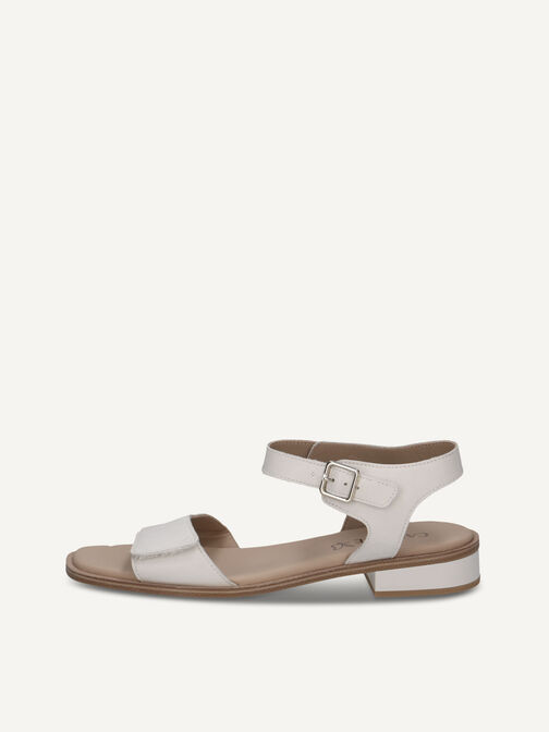 Heeled sandal, WHITE NAPPA, hi-res