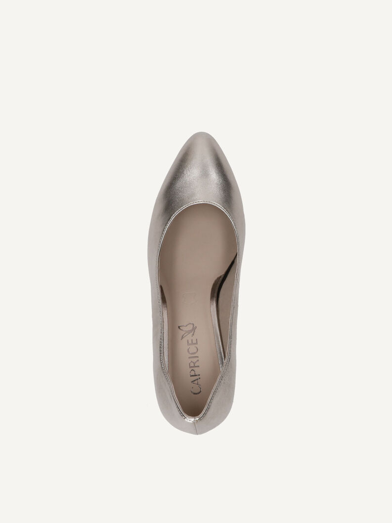 Pumps, TAUPE METALLIC, hi-res