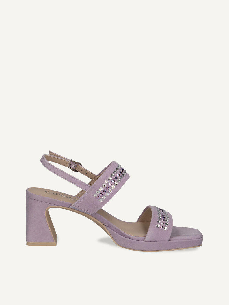 Ledersandalette - lila, LAVENDER SUEDE, hi-res