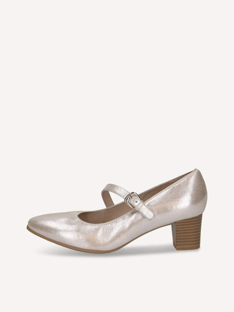 Pumps, TAUPE METALLIC, hi-res