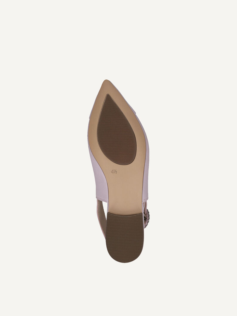 Lederslingpumps - lila, LT.PURPLE PERL, hi-res