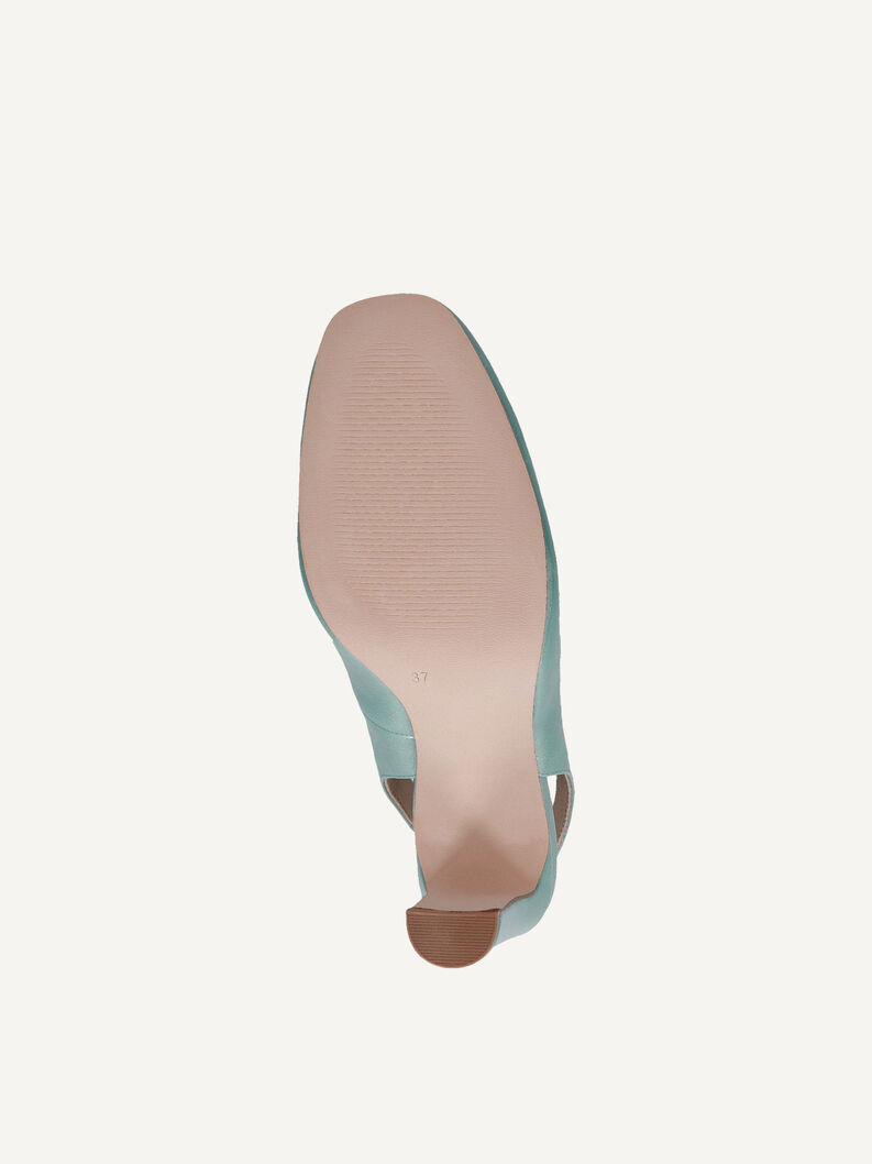 Lederslingpumps - türkis, TURQUOISE NAPL, hi-res