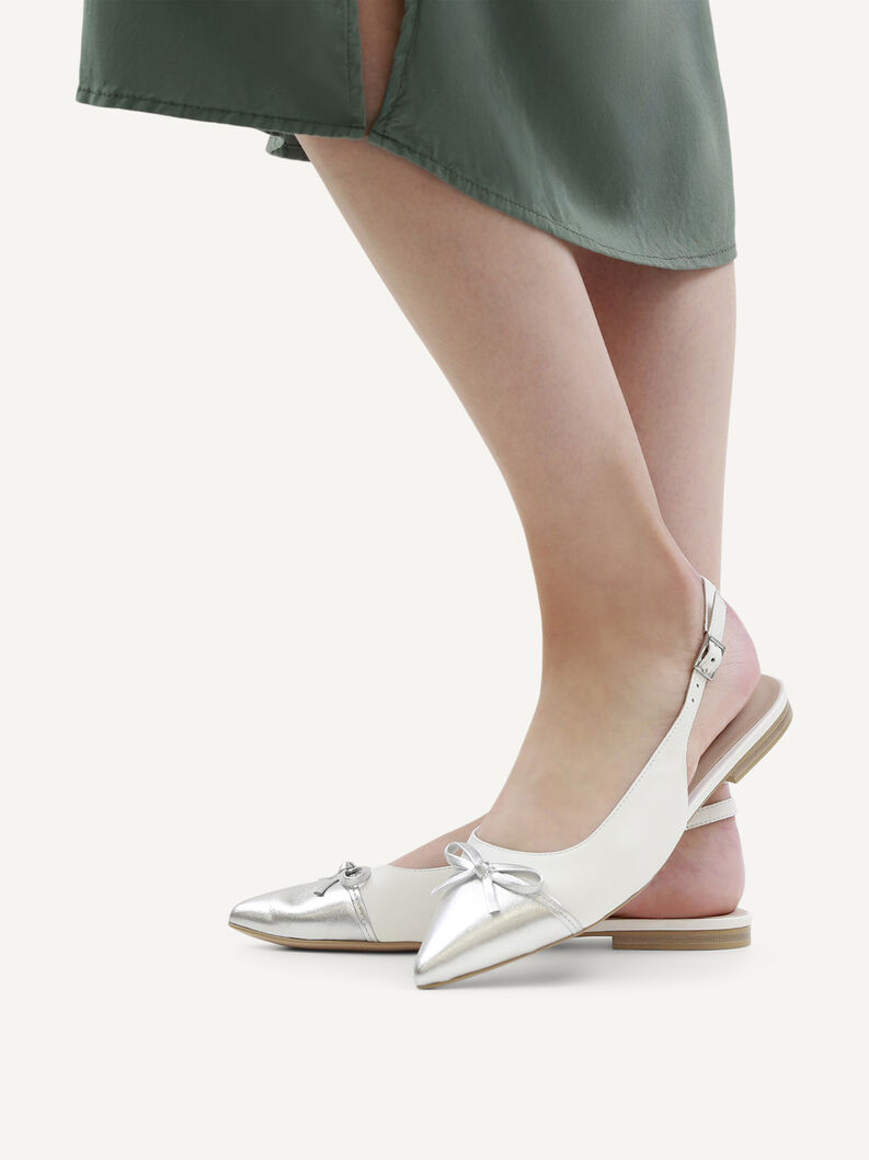 Ballerina, WHITE/SILVER, hi-res