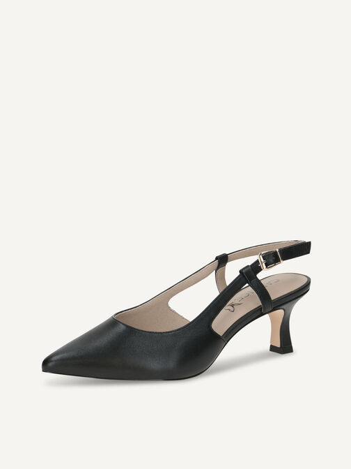 Slingpumps, BLACK NAPPA, hi-res