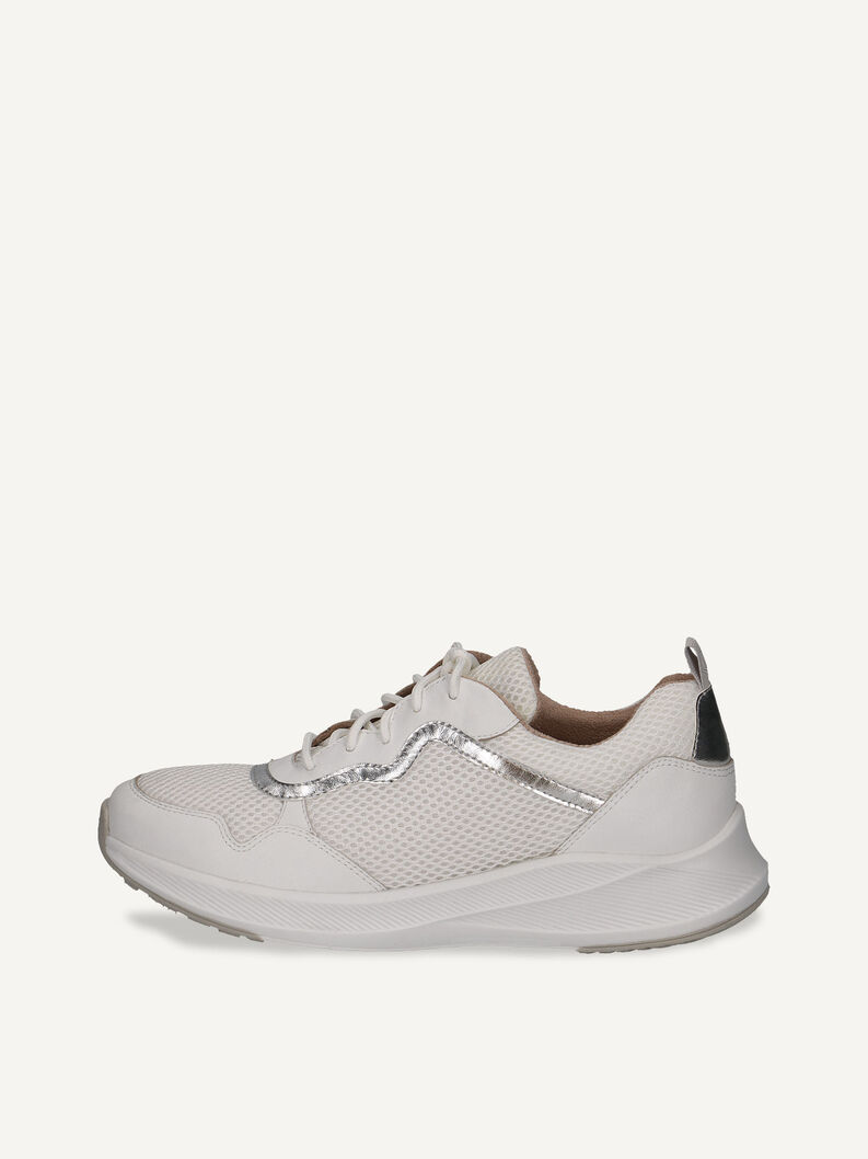 Sneaker - beige, WHITE/SILVER, hi-res