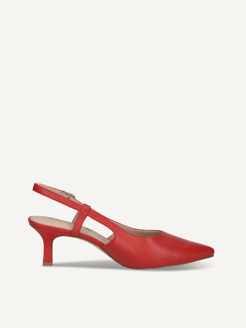 Slingpumps, RED NAPPA, hi-res