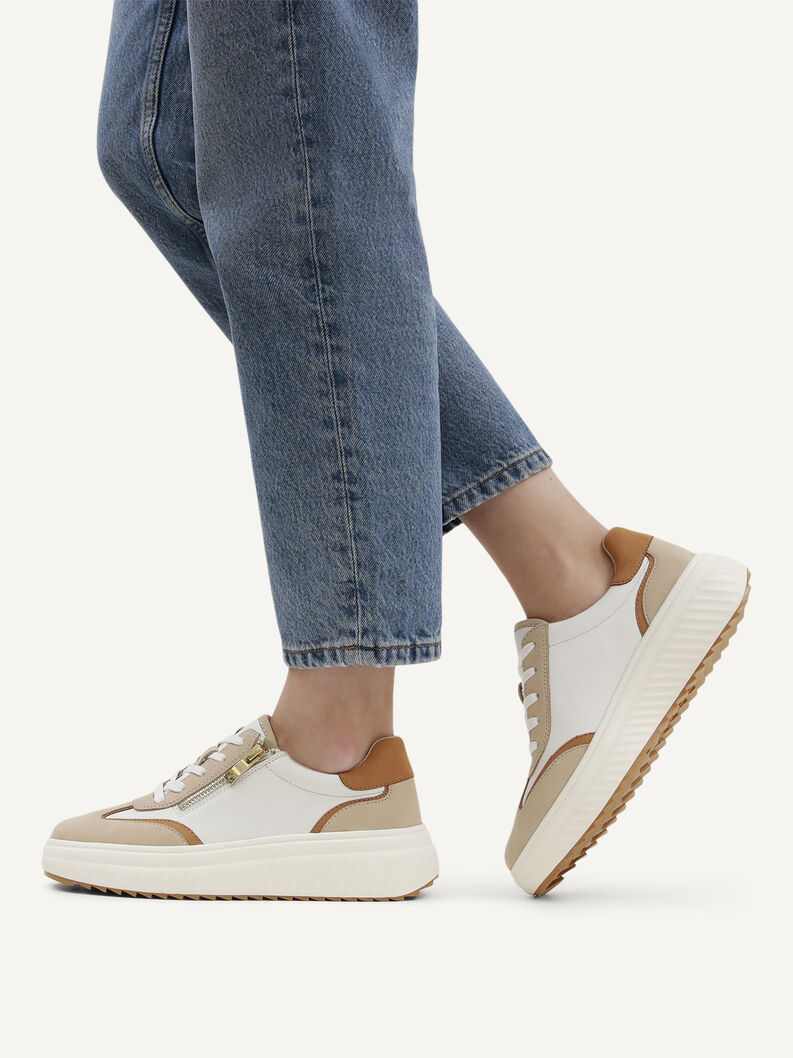 Sneaker, WHITE/SAND, hi-res