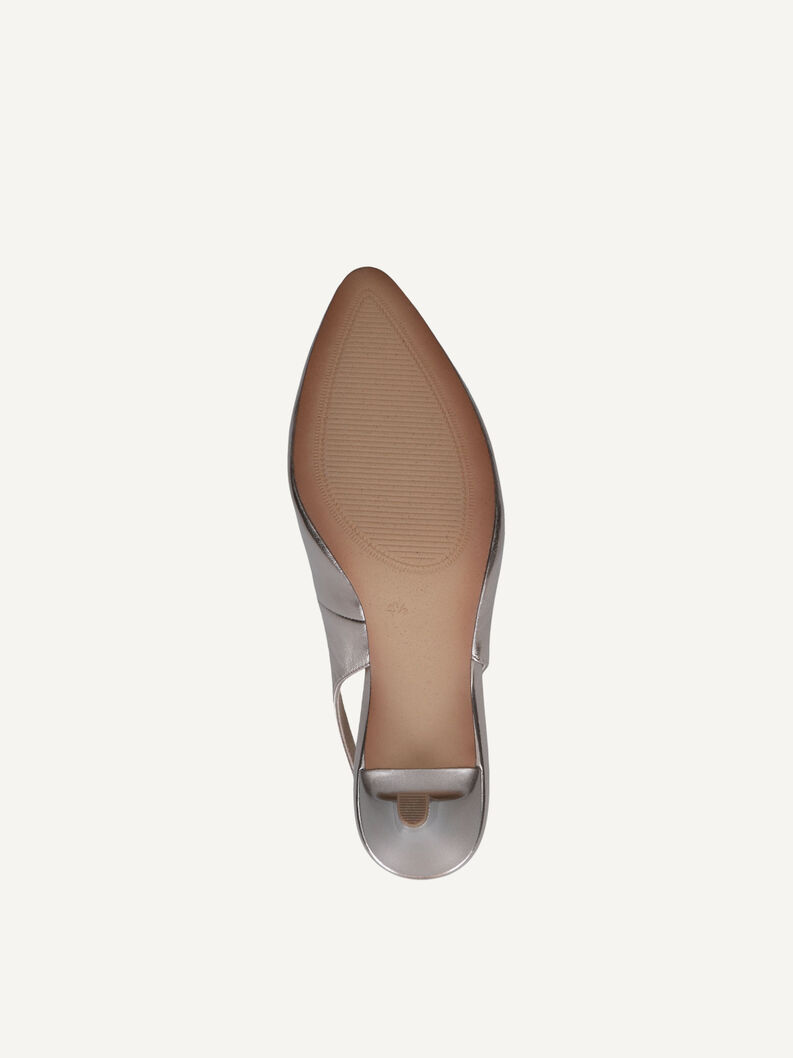 Slingpumps, TAUPE METALLIC, hi-res