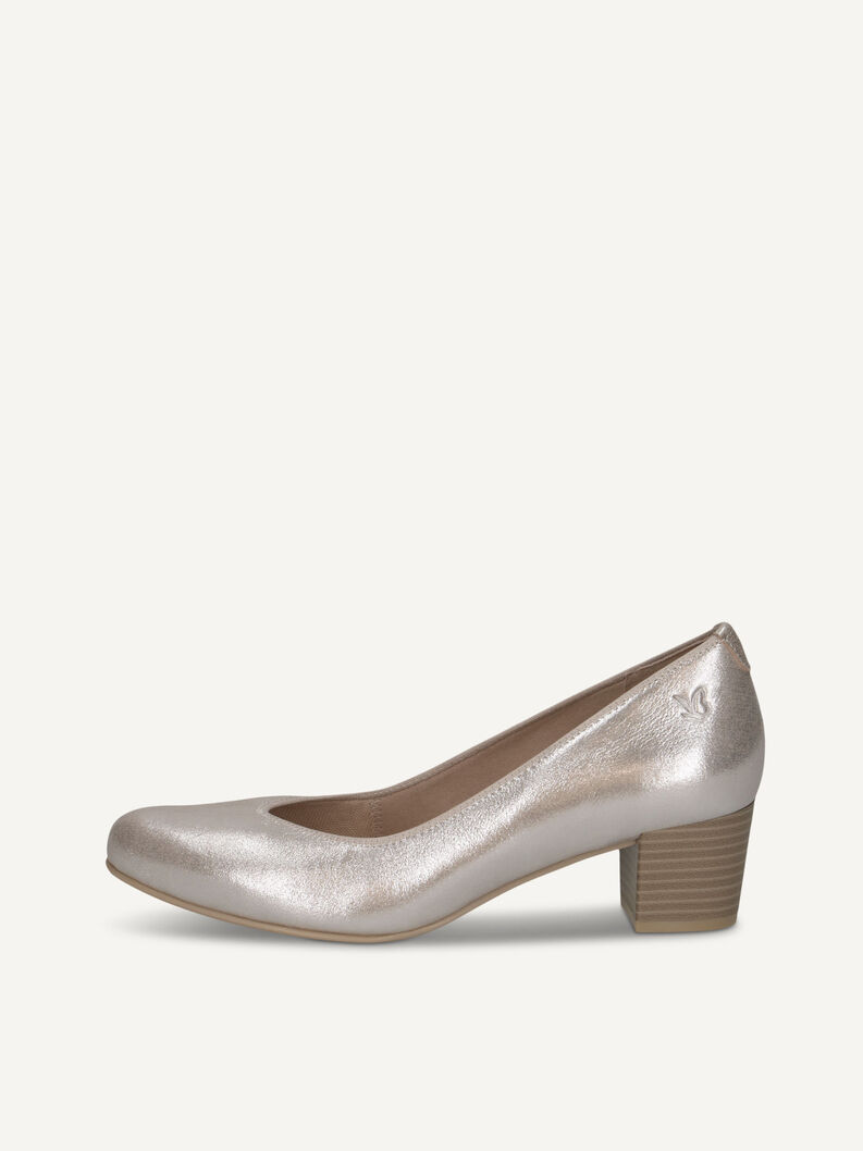 Pumps, TAUPE METALLIC, hi-res