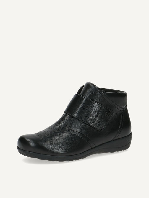 Lederstiefelette - schwarz Warmfutter, BLACK NAPPA, hi-res