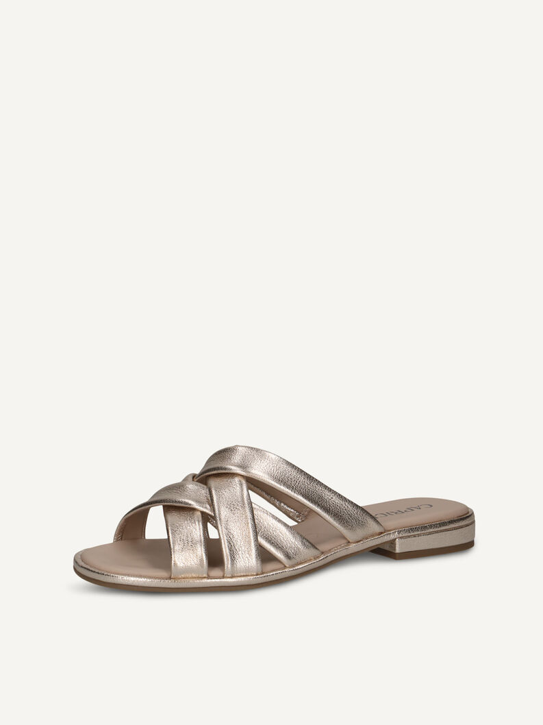 Pantolette, PLATIN METAL., hi-res