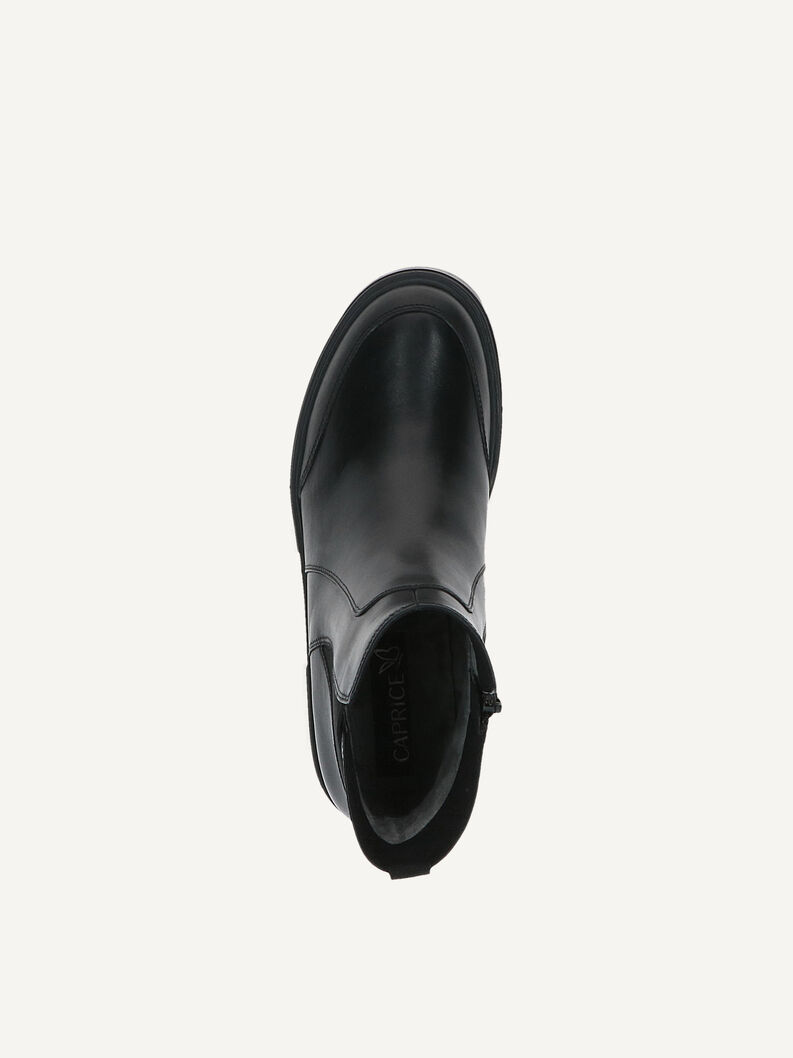 Lederstiefelette - schwarz, BLACK NAPPA, hi-res
