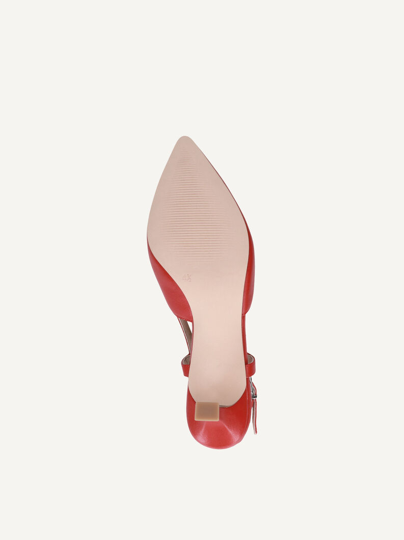 Slingpumps, RED NAPPA, hi-res