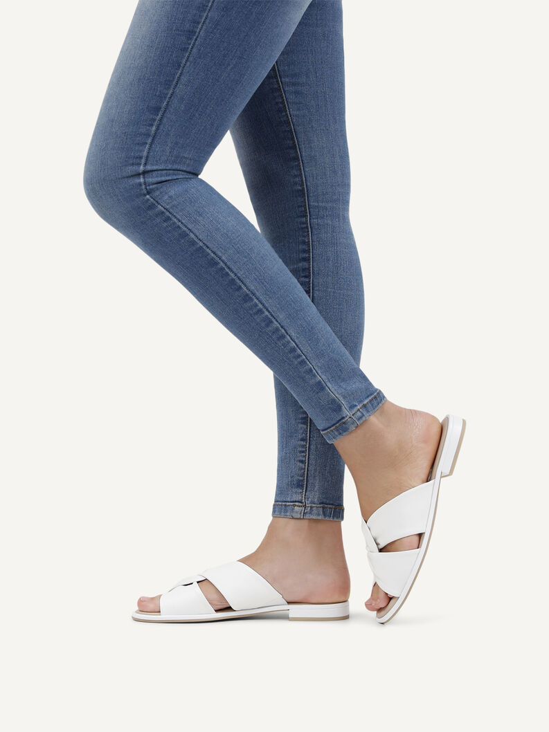 Lederpantolette - wei&szlig;, WHITE NAPPA, hi-res