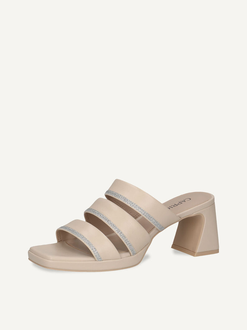 Lederpantolette - weiß, OFFWHITE NAPPA, hi-res