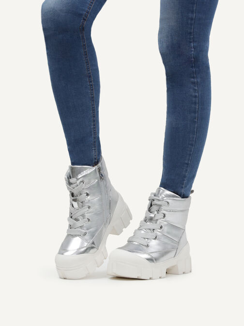 Stiefelette - silber Warmfutter, SILVER COMB, hi-res