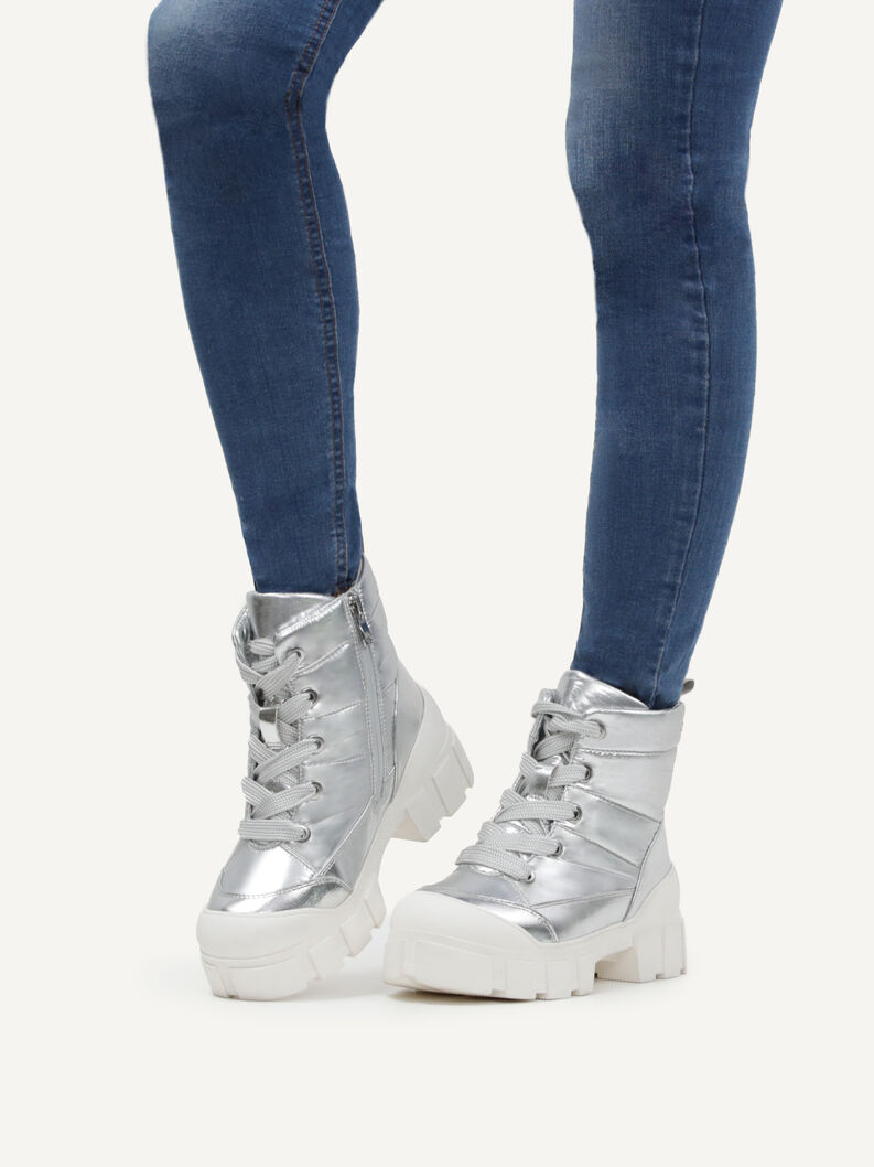 Stiefelette - silber Warmfutter, SILVER COMB, hi-res