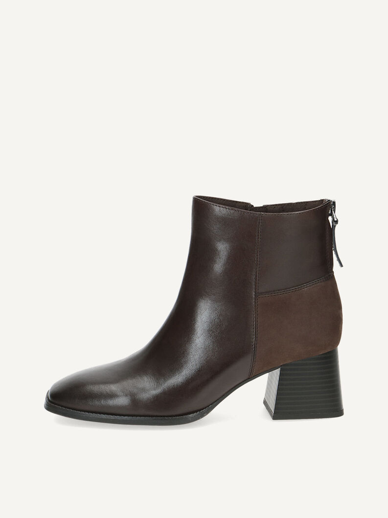 Lederstiefelette - braun, DK BROWN COMB, hi-res