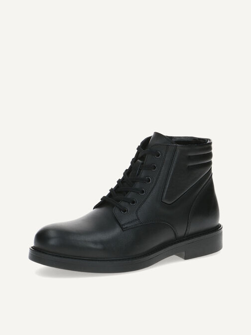 Lederstiefelette - schwarz, BLACK NAPPA, hi-res