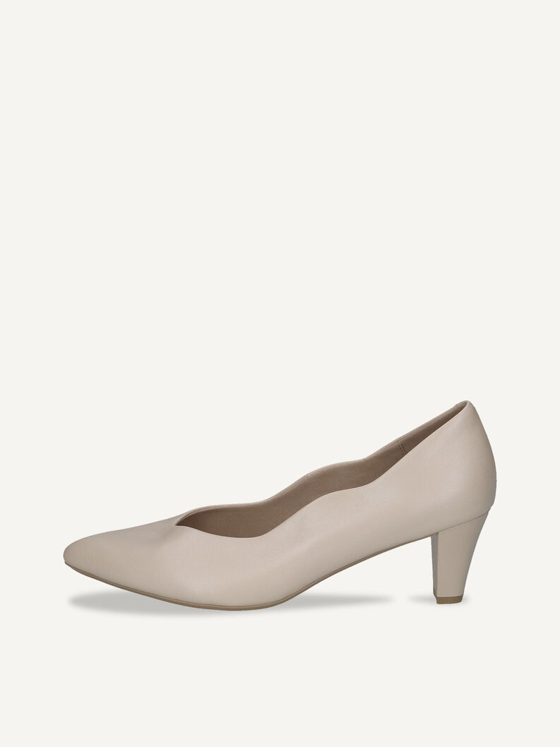 Lederpumps - beige, CREAM PERLATO, hi-res