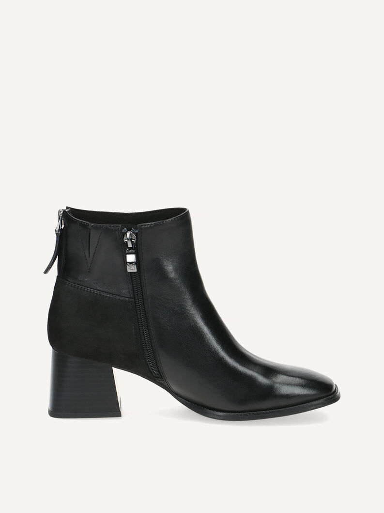 Lederstiefelette - schwarz, BLACK COMB, hi-res