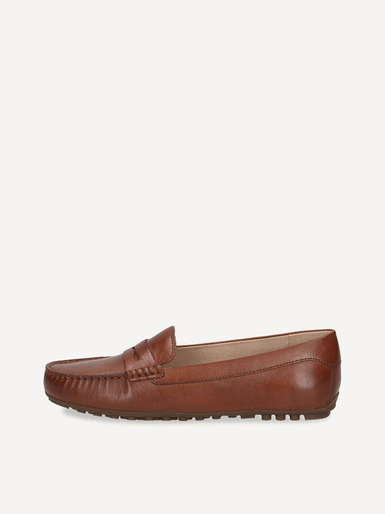 Ledermoccassin - braun, COGNAC NAPPA, hi-res