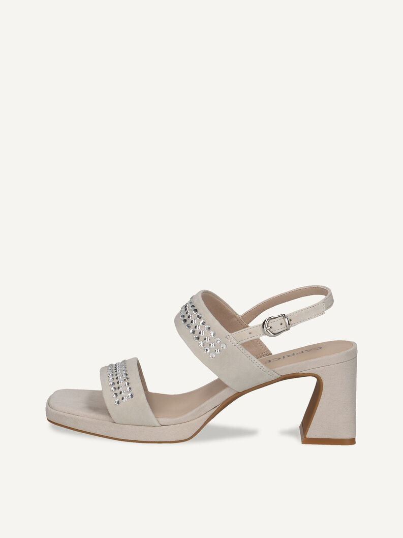 Heeled sandal, LT.GREY SUEDE, hi-res