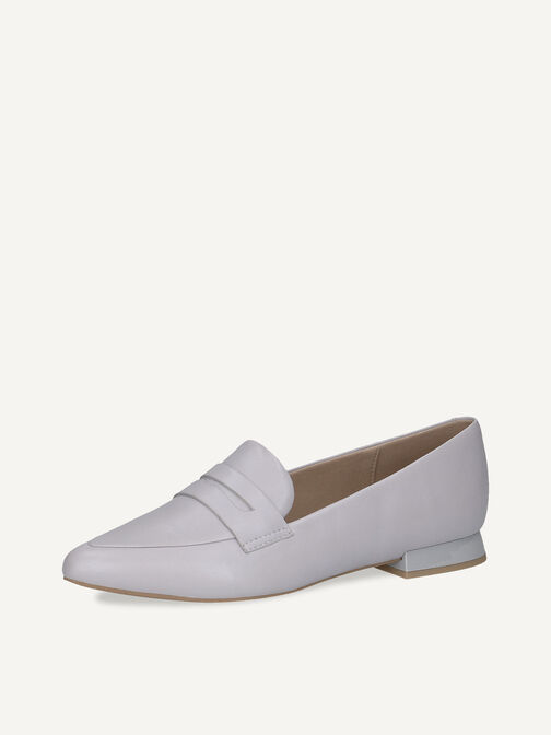 Lederslipper - blau, LT.BLUE PERL, hi-res