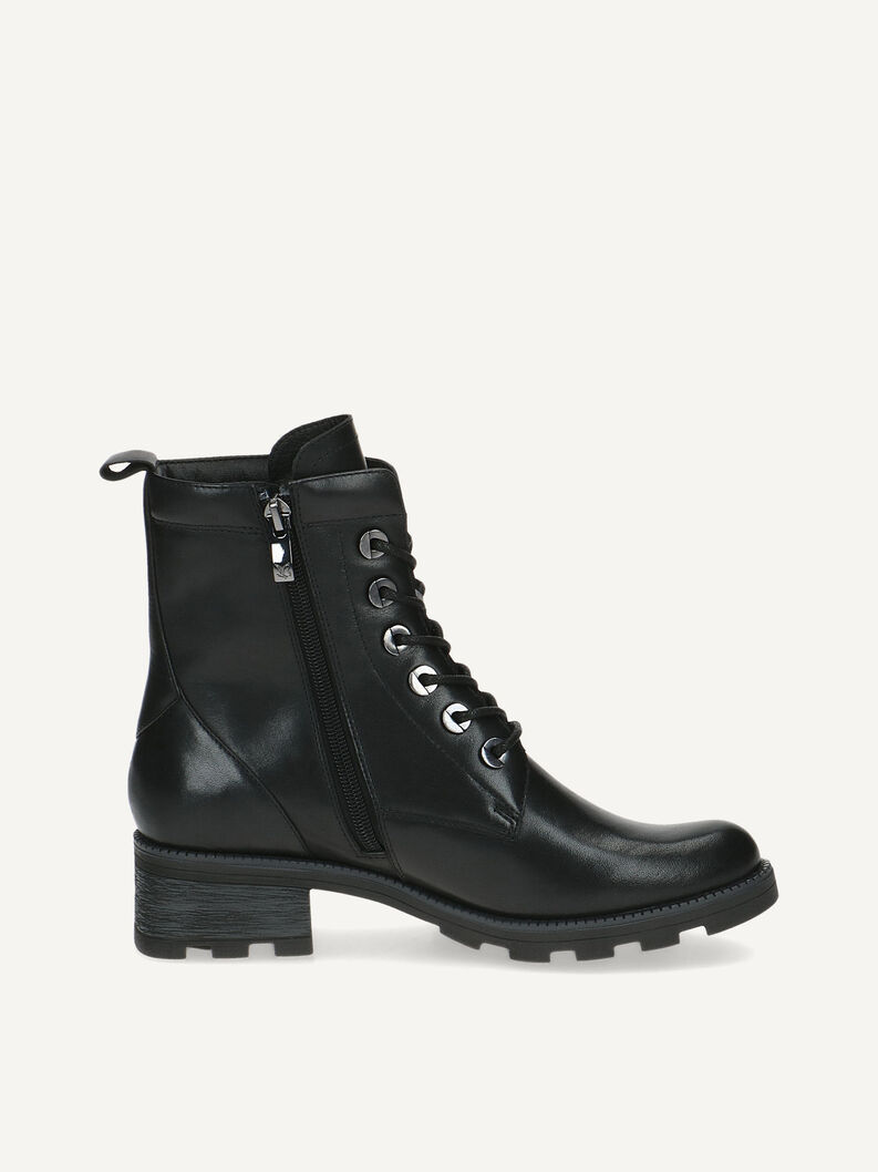 Lederstiefelette - schwarz, BLACK NAPPA, hi-res