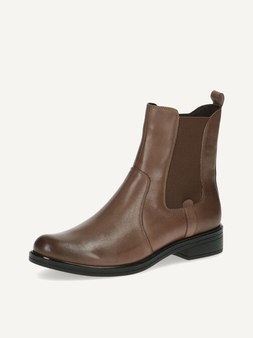 Lederstiefelette - braun, TAUPE NAPPA, hi-res