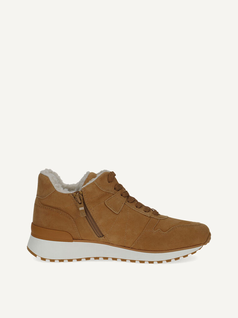 Lederstiefelette - orange Warmfutter, MUSTARD SUEDE, hi-res